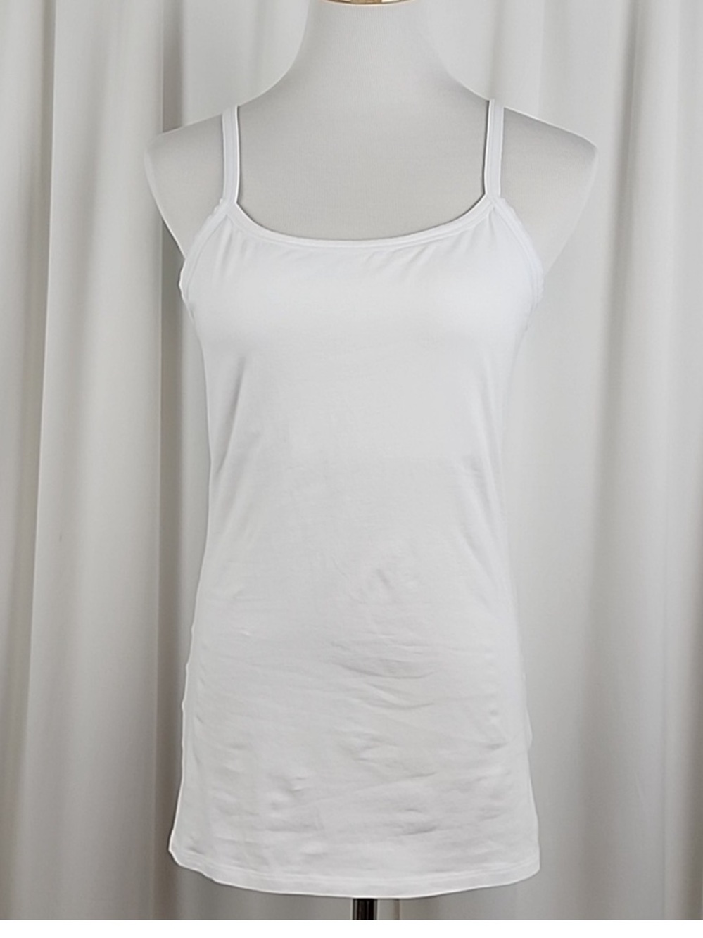 DULUTH no tank tank PLUS SIZED shelf bra cami WHITE XXL NEW WITH TAGS